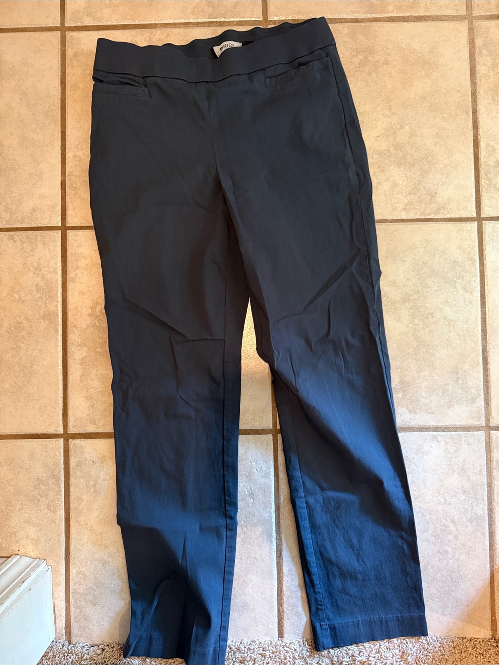 Women’s Navy Stretch Pull-On Pants
